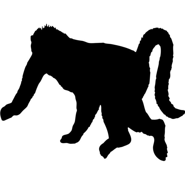Monkey Silhouette 11 Thumbnail