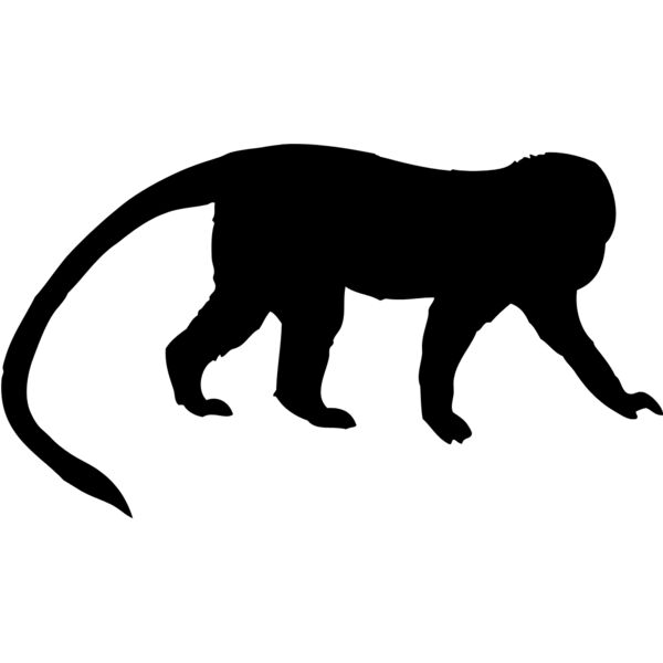 Monkey Silhouette 10 Thumbnail