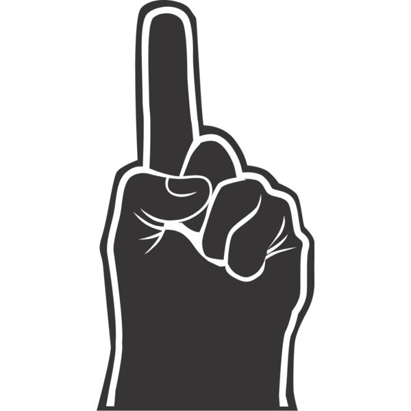 Pointing Hand Finger Baseball Glove 1 Thumbnail