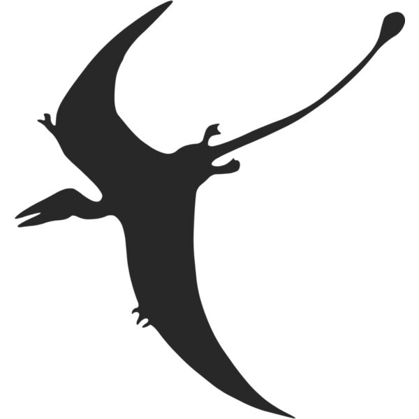 Pterodactyl Dinosaur Silhouette 3 Thumbnail