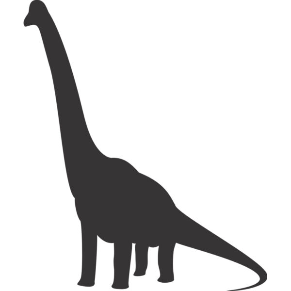 Brachiosaurus Dinosaur Silhouette 3 Thumbnail