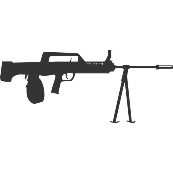 Machine Gun Silhouette 13 Thumbnail