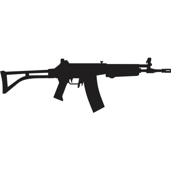 Assault RIfle Gun Silhouette 12 Thumbnail